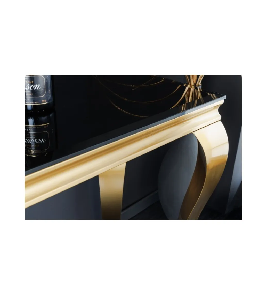 Invicta Interior Konsola TRENTINO Modern Barock 140 cm czarna