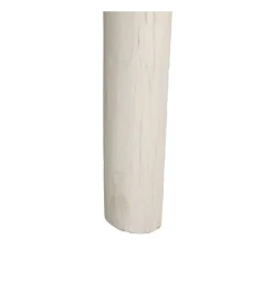 Zona-Design Konsola WORNYM 120 cm drewno teak biała przecierana