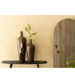 J-Line Konsola ZAMBIA 120 cm drewno teak czarna