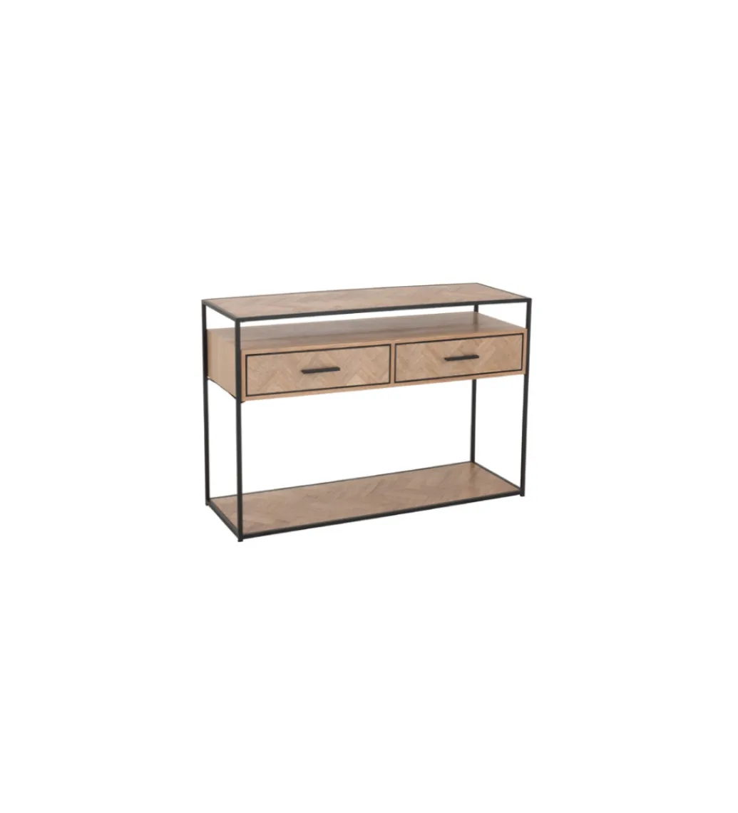 J-Line Konsola ZYGZAK 120 cm naturalny
