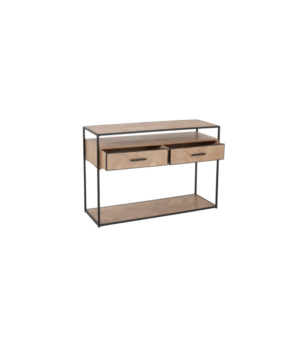 J-Line Konsola ZYGZAK 120 cm naturalny