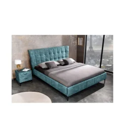 Invicta Interior Łóżko OLIWIA 160 cm x 200 cm petrol