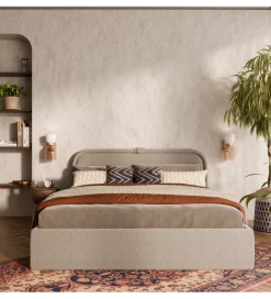 GZDDesign Łóżko tapicerowane LELI 140/160/180 cm x 200 cm ze stelażem i pojemnikiem na pościel w różnych kolorach do wyboru