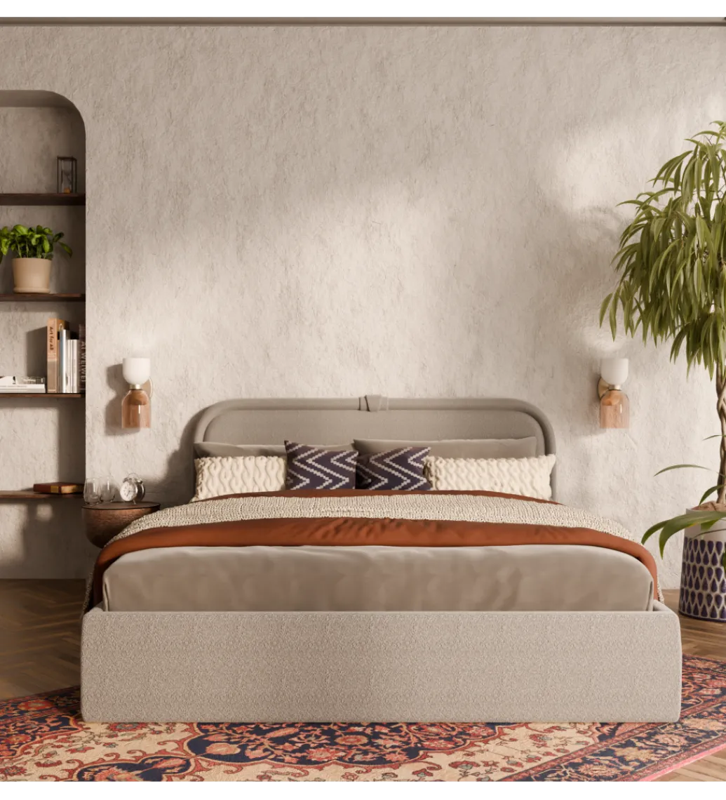 GZDDesign Łóżko tapicerowane LELI 140/160/180 cm x 200 cm ze stelażem i pojemnikiem na pościel w różnych kolorach do wyboru