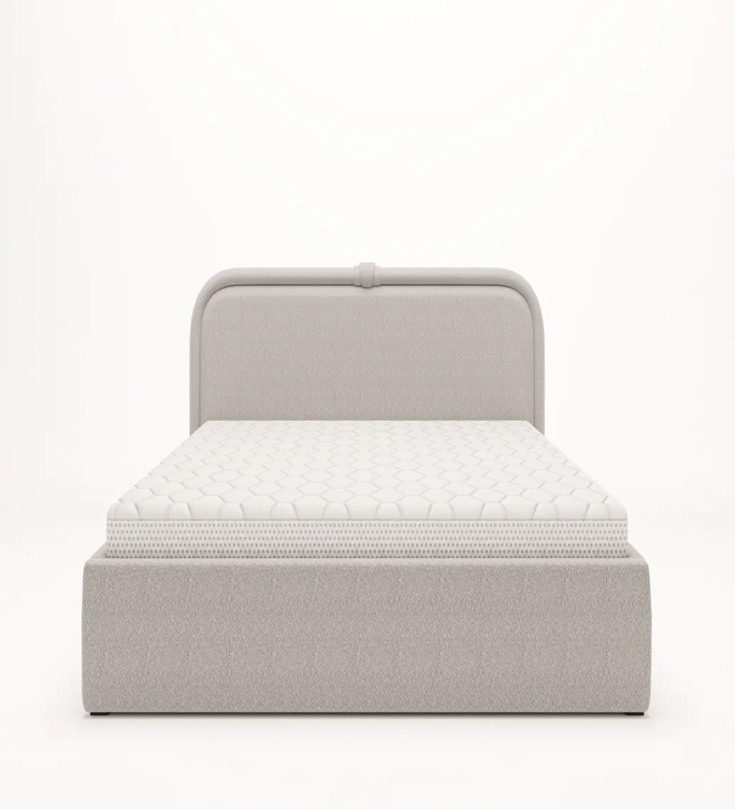 GZDDesign Łóżko tapicerowane LELI 140/160/180 cm x 200 cm ze stelażem i pojemnikiem na pościel w różnych kolorach do wyboru