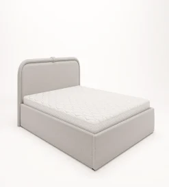 GZDDesign Łóżko tapicerowane LELI 140/160/180 cm x 200 cm ze stelażem i pojemnikiem na pościel w różnych kolorach do wyboru
