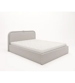 GZDDesign Łóżko tapicerowane LELI 140/160/180 cm x 200 cm ze stelażem i pojemnikiem na pościel w różnych kolorach do wyboru
