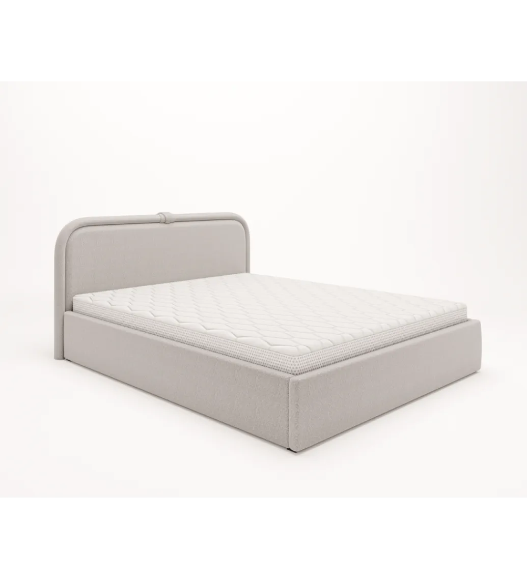 GZDDesign Łóżko tapicerowane LELI 140/160/180 cm x 200 cm ze stelażem i pojemnikiem na pościel w różnych kolorach do wyboru