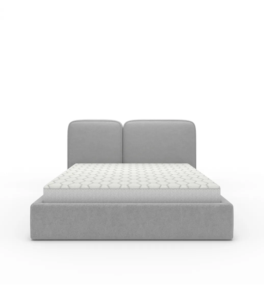 GZDDesign Łóżko tapicerowane MAMLO 140/160/180 cm x 200 cm ze stelażem i pojemnikiem na pościel w różnych kolorach do wyboru