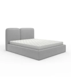GZDDesign Łóżko tapicerowane MAMLO 140/160/180 cm x 200 cm ze stelażem i pojemnikiem na pościel w różnych kolorach do wyboru
