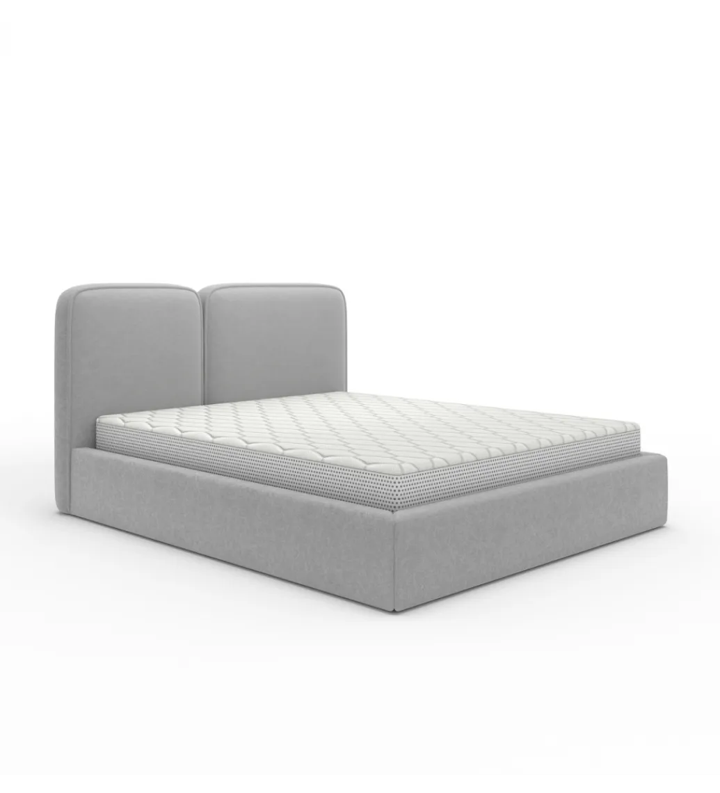 GZDDesign Łóżko tapicerowane MAMLO 140/160/180 cm x 200 cm ze stelażem i pojemnikiem na pościel w różnych kolorach do wyboru