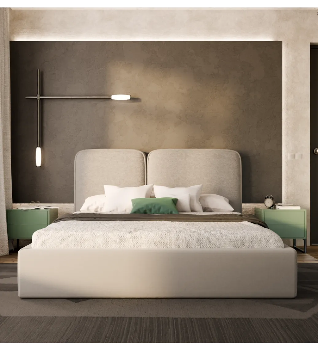 GZDDesign Łóżko tapicerowane MAMLO 140/160/180 cm x 200 cm ze stelażem i pojemnikiem na pościel w różnych kolorach do wyboru