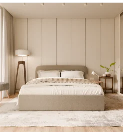 GZDDesign Łóżko tapicerowane OWO 140/160/180 cm x 200 cm ze stelażem i pojemnikiem na pościel w różnych kolorach do wyboru