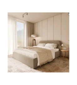 GZDDesign Łóżko tapicerowane OWO 140/160/180 cm x 200 cm ze stelażem i pojemnikiem na pościel w różnych kolorach do wyboru