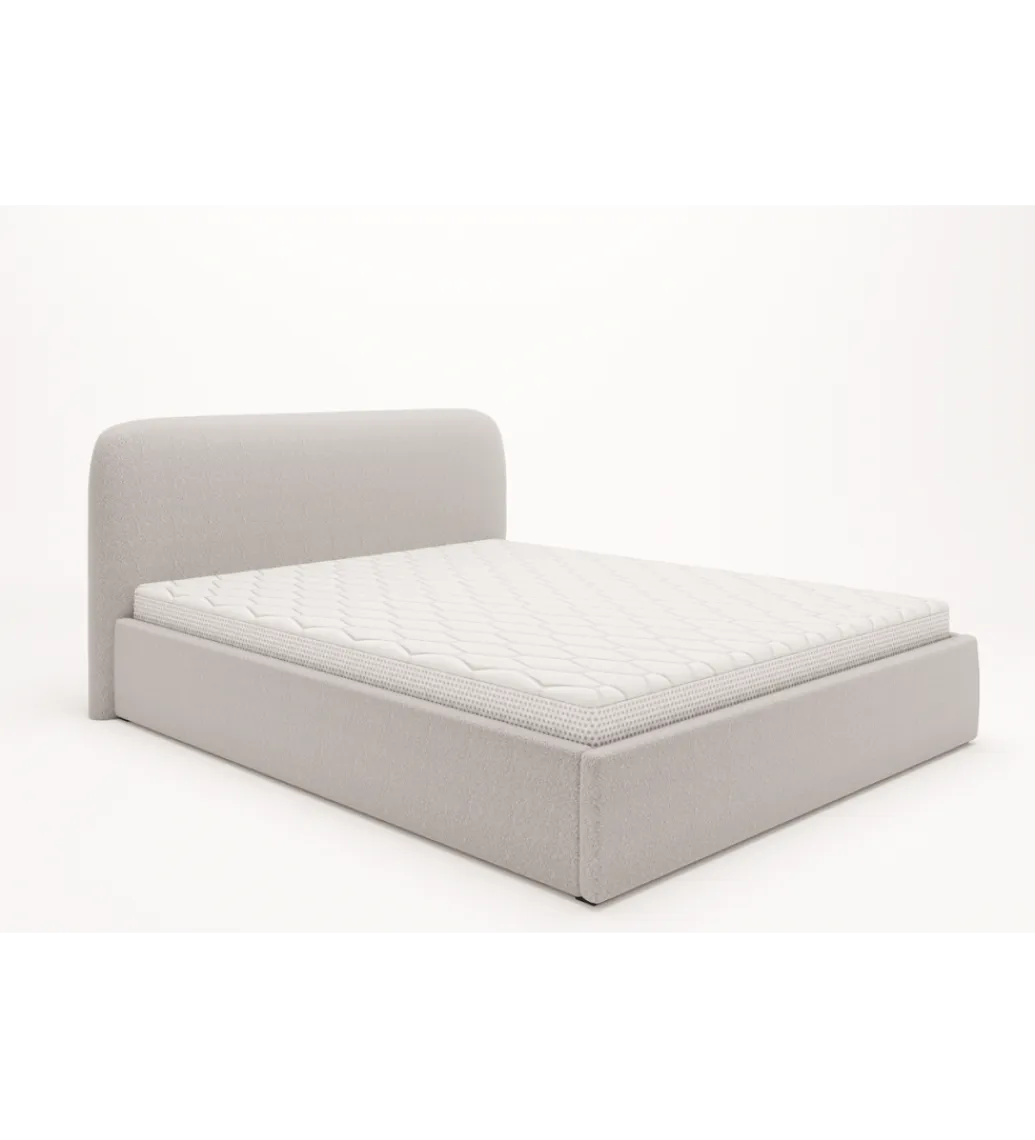 GZDDesign Łóżko tapicerowane OWO 140/160/180 cm x 200 cm ze stelażem i pojemnikiem na pościel w różnych kolorach do wyboru