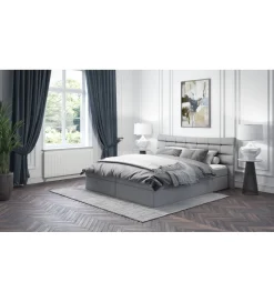 GZDDesign Łóżko VIVO z pojemnikiem na pościel od 120 do 200 cm wymiary do wyboru tkanina do wyboru