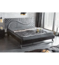 Invicta Interior - przedsprzedaż Łóżko ZEUS Scorpion 180 cm x 200 cm drewno mango