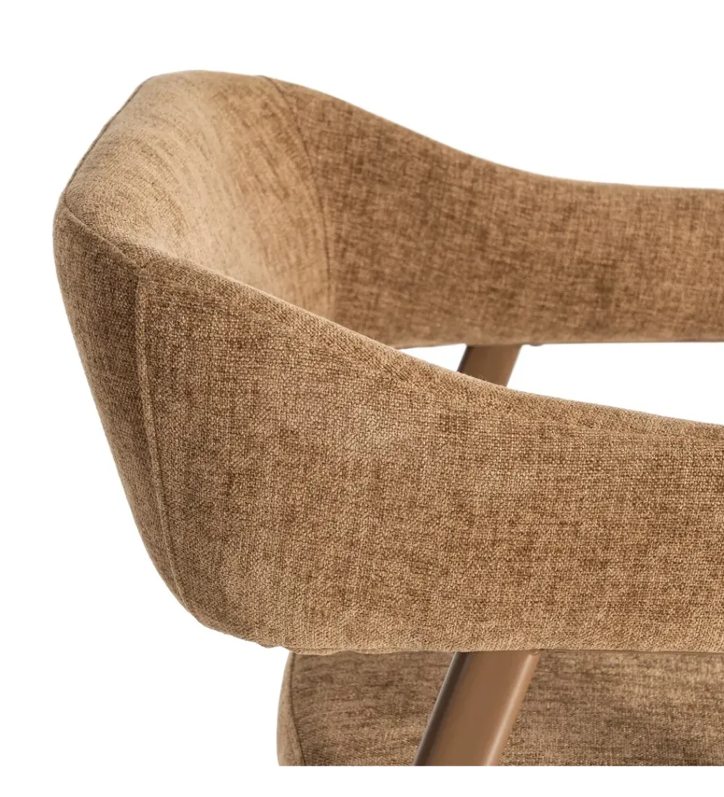 Zona-Design Krzesło AGATAM 81 cm brązowe