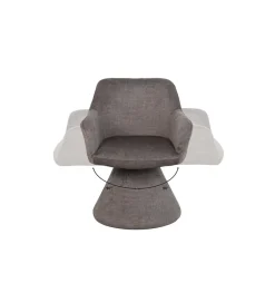 Invicta Interior Krzesło AMBIENTO 79 cm obrót 180 stopni szare