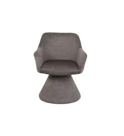 Invicta Interior Krzesło AMBIENTO 79 cm obrót 180 stopni szare