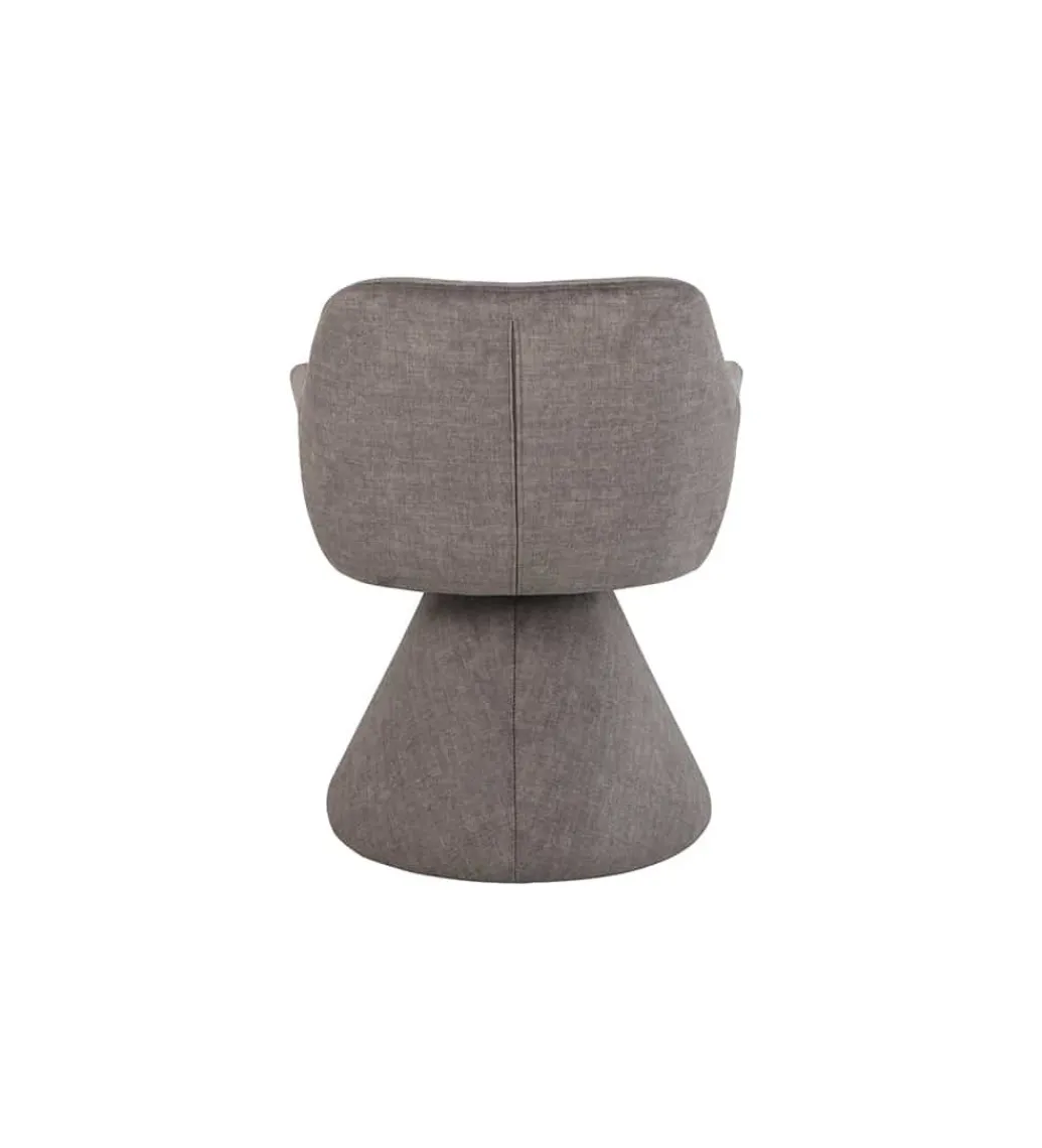 Invicta Interior Krzesło AMBIENTO 79 cm obrót 180 stopni szare