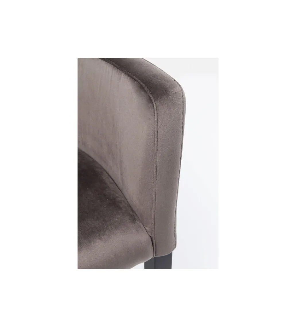 KARE Krzesło BLACK MODE 87 cm welwet szary
