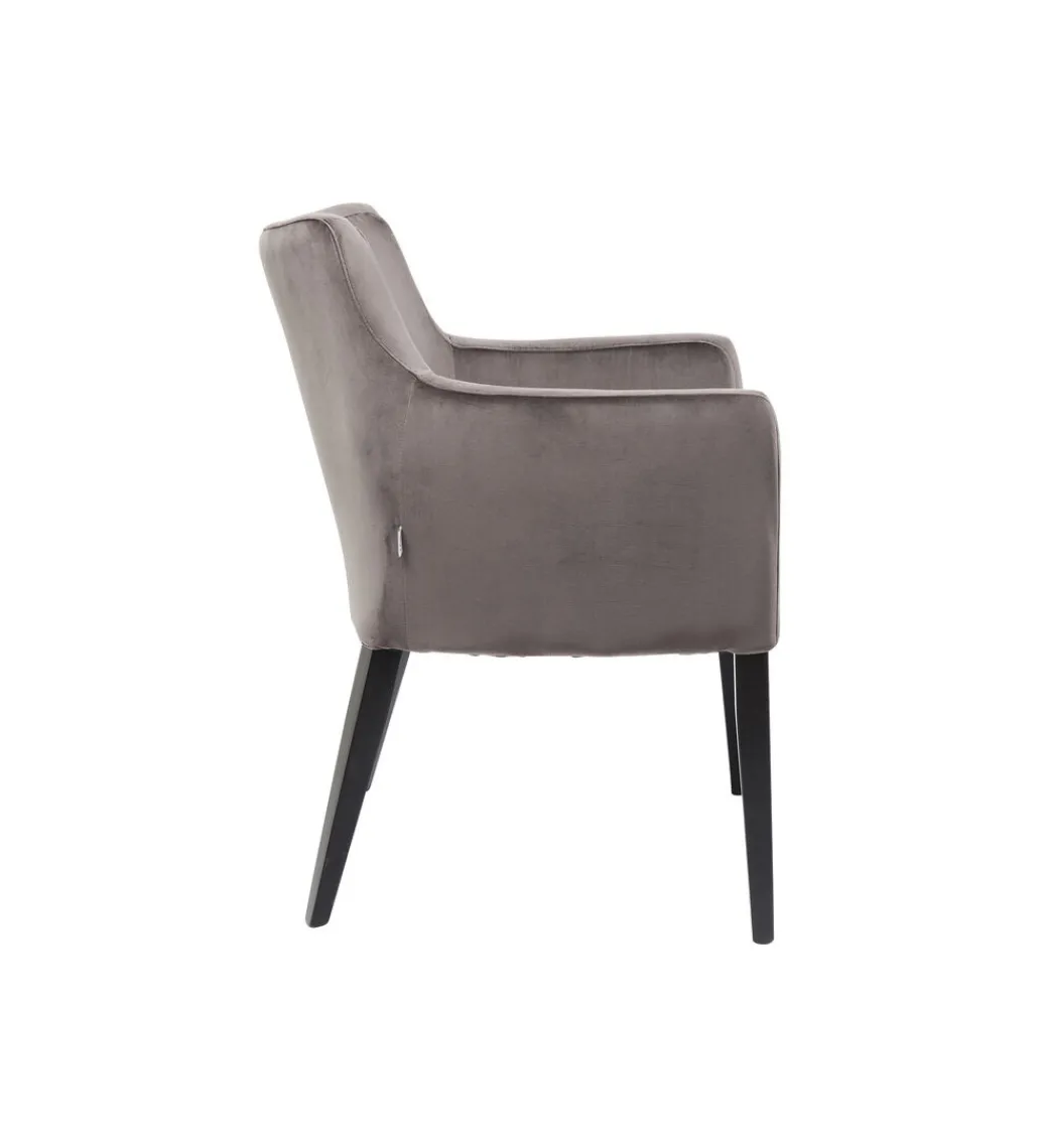KARE Krzesło BLACK MODE 87 cm welwet szary