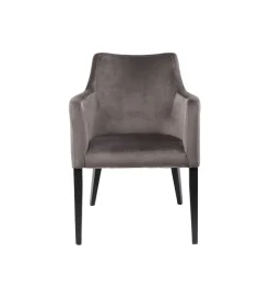 KARE Krzesło BLACK MODE 87 cm welwet szary