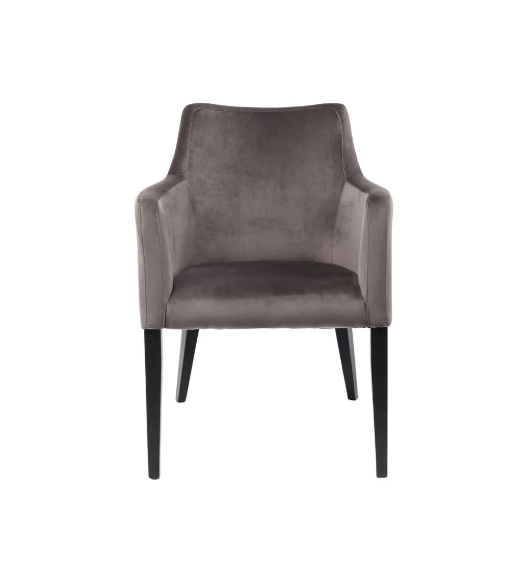 KARE Krzesło BLACK MODE 87 cm welwet szary
