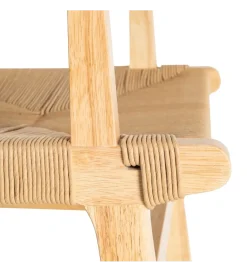 Zona-Design Krzesło BRAZOS 85 cm drewno kauczuk naturalne