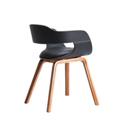 KARE Krzesło Costa z Podłokietnikami Czarne