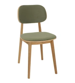 POLSKI DESIGN Krzesło dębowe NATIN skóra