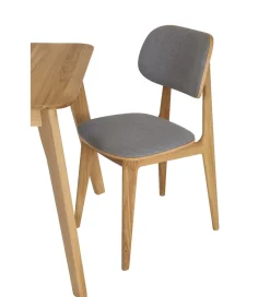 POLSKI DESIGN Krzesło dębowe NATIN tkanina