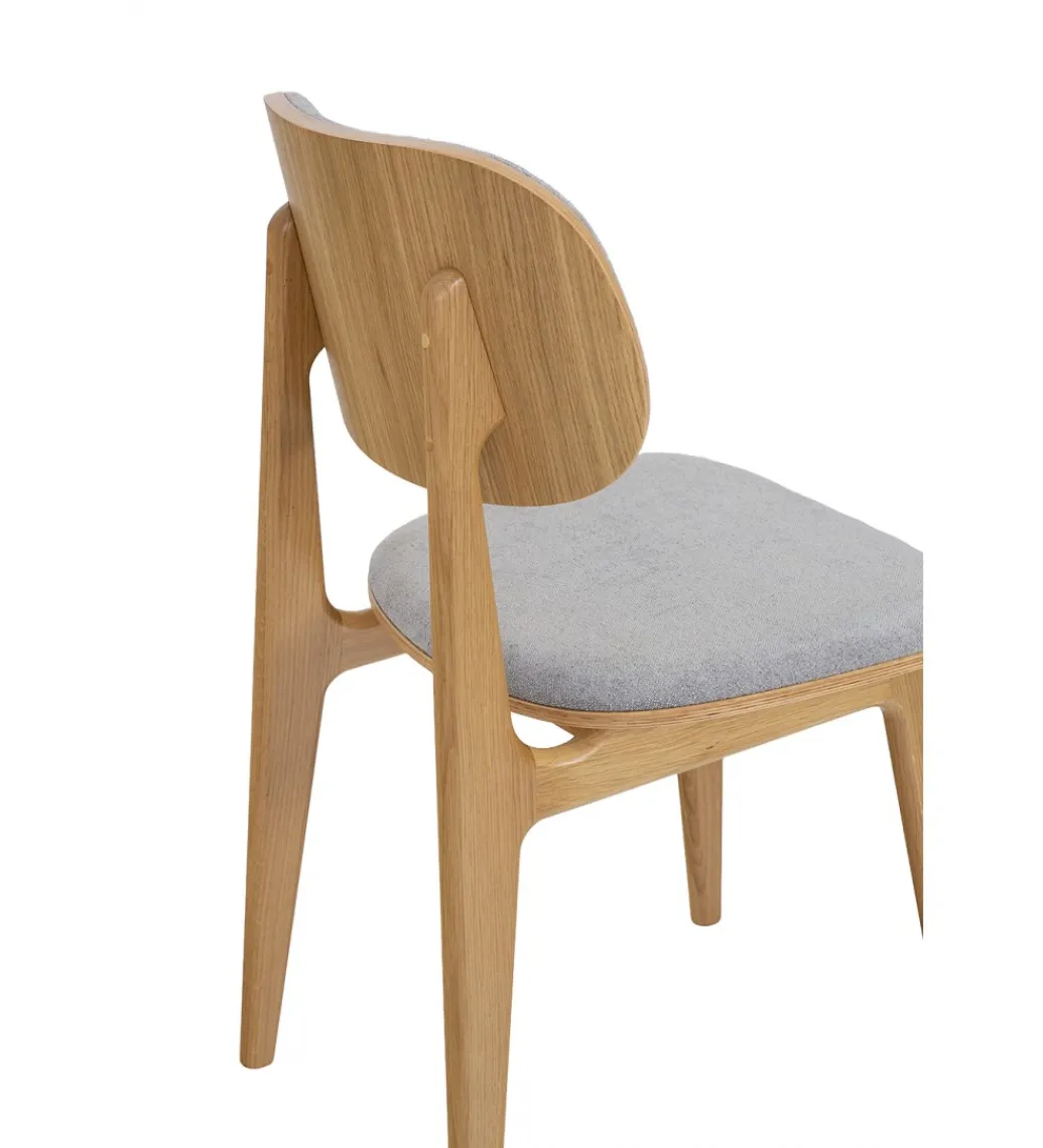 POLSKI DESIGN Krzesło dębowe NATIN tkanina