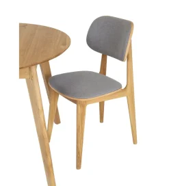 POLSKI DESIGN Krzesło dębowe NATIN tkanina