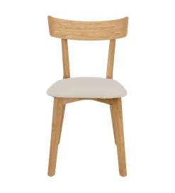 POLSKI DESIGN Krzesło dębowe ORMEN skóra