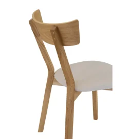 POLSKI DESIGN Krzesło dębowe ORMEN tkanina