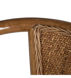 Zona-Design Krzesło DUROS miodowy brąz ratan drewno buk