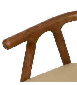 Zona-Design Krzesło EMYLY 76 cm kremowo brązowy