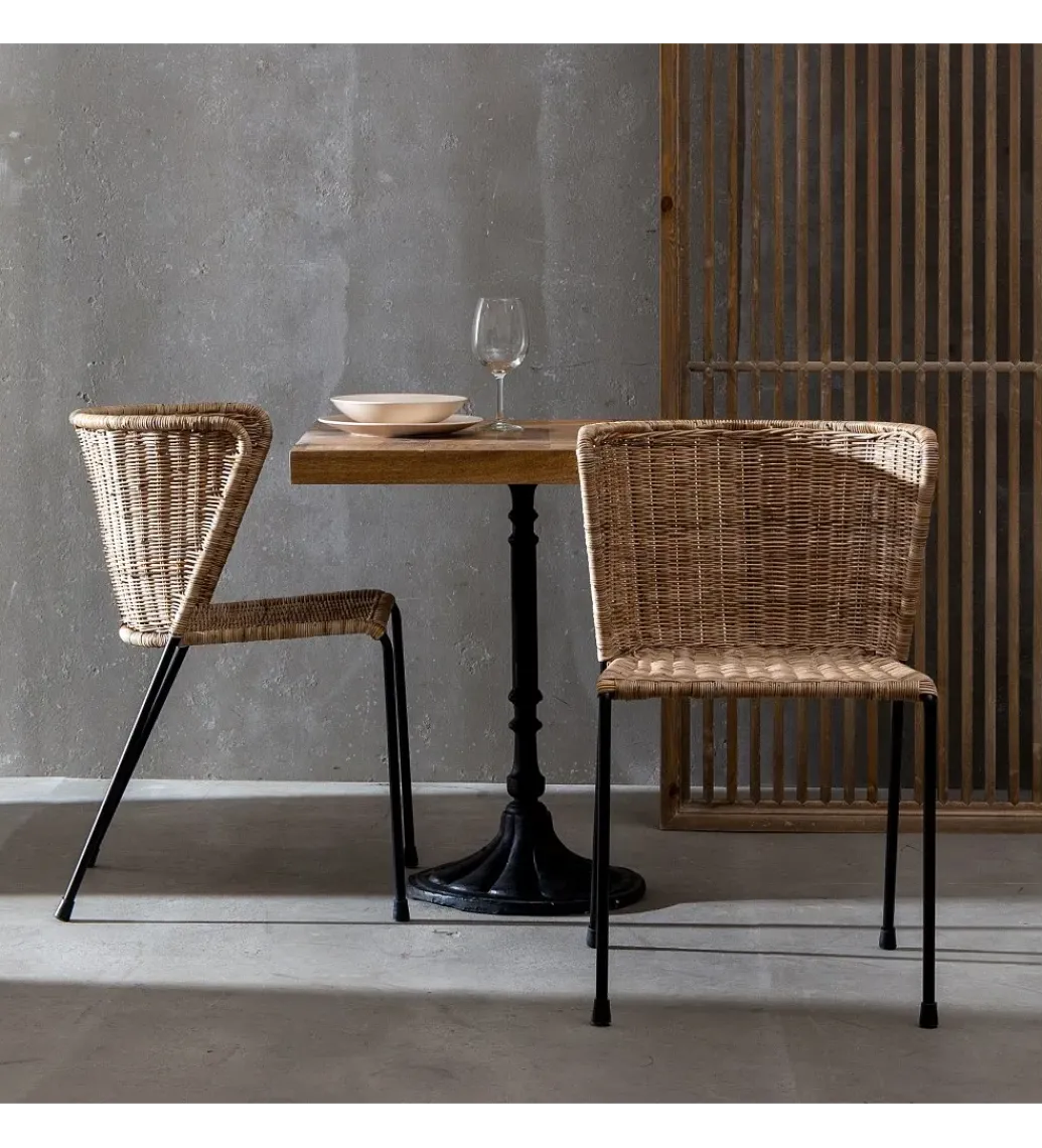 Zona-Design Krzesło ENRBOHO 77 cm naturalne