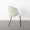 Zona-Design Krzesło ESTAMPADO 74 cm biało beżowe