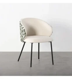 Zona-Design Krzesło ESTAMPADO 74 cm biało szare