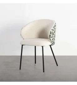 Zona-Design Krzesło ESTAMPADO 74 cm biało szare