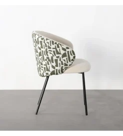 Zona-Design Krzesło ESTAMPADO 74 cm biało szare