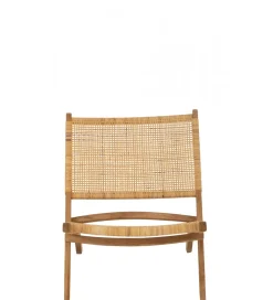 J-Line Krzesło FOLDE 78 cm drewno teak rattan