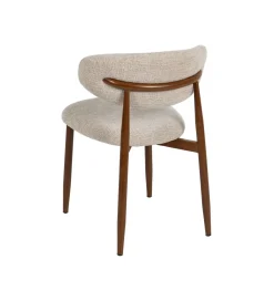Zona-Design Krzesło HYUN tapicerowane brązowe