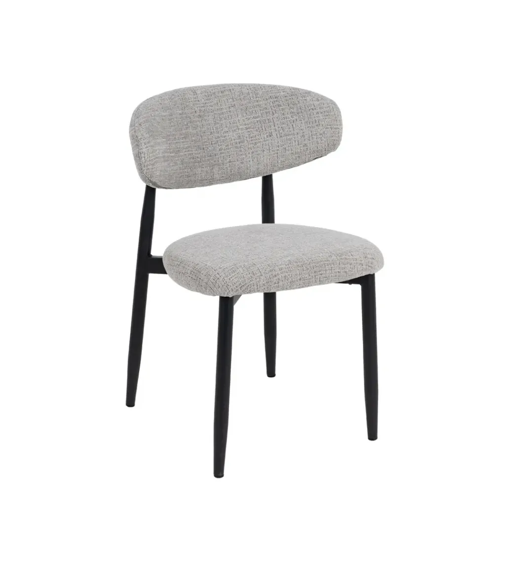 Zona-Design Krzesło HYUN tapicerowane czarne