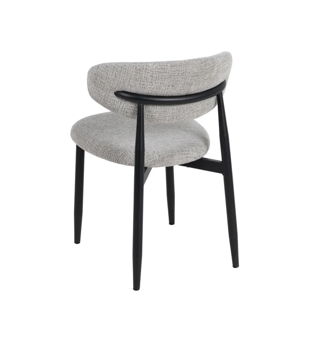 Zona-Design Krzesło HYUN tapicerowane czarne