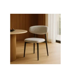 Zona-Design Krzesło HYUN tapicerowane czarne