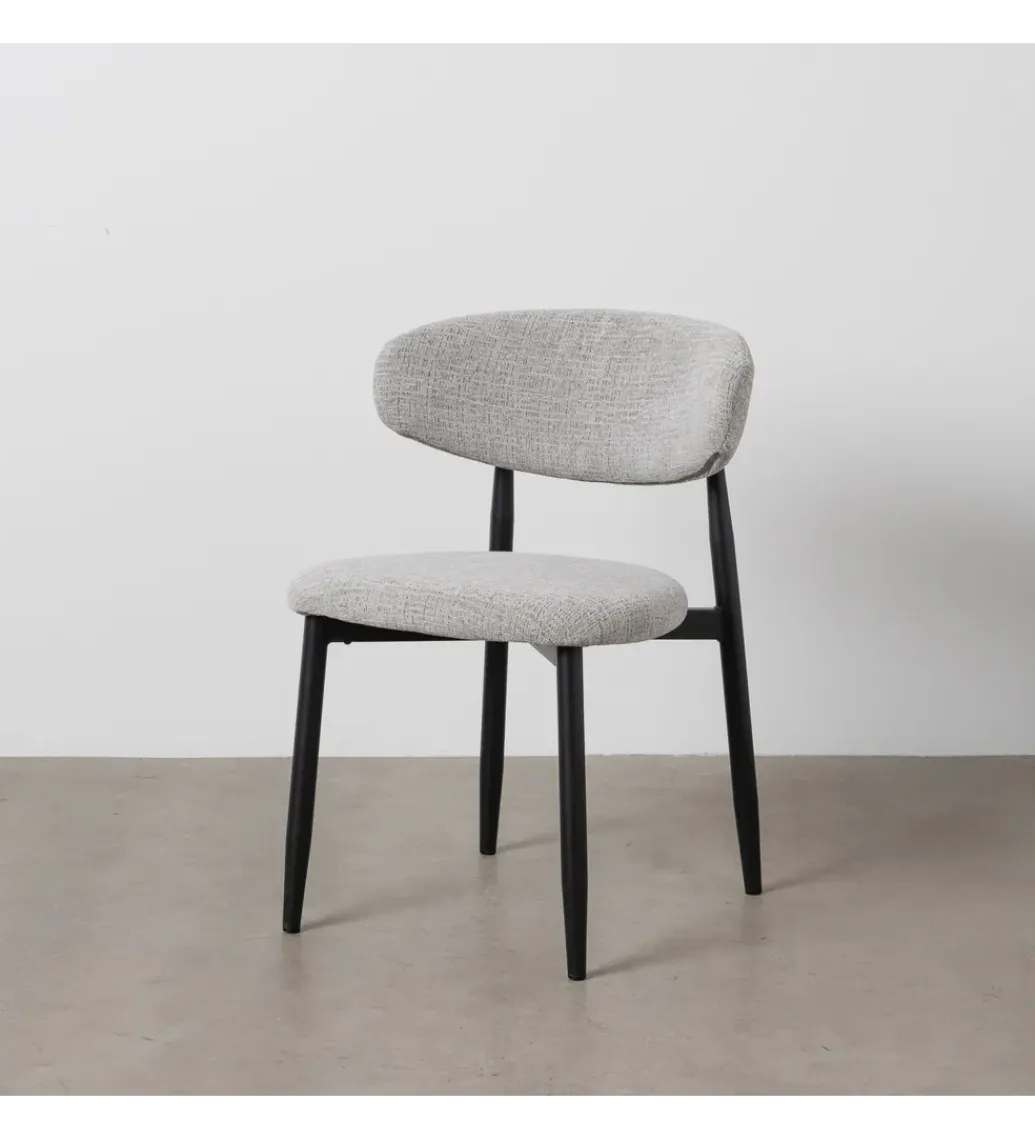 Zona-Design Krzesło HYUN tapicerowane czarne